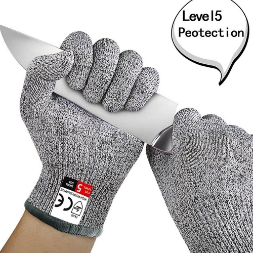 1 Paar Schnittfeste Schnittschutz Handschuhe für Metzger Küche Glas Arbeit Neu - Bild 1 von 12