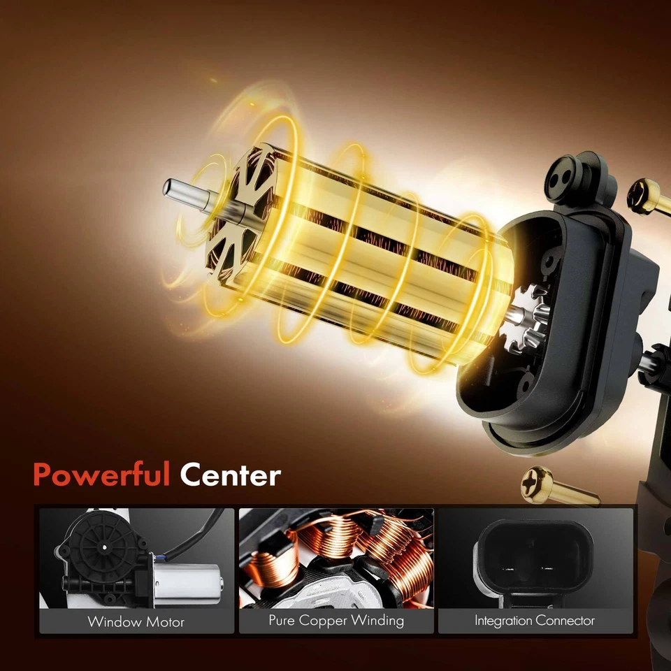 Regulador de ventana eléctrica con motor para conductor delantero Peterbilt 357 1987-1996 379 Foto 4 de 4