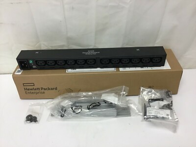 NEW HPE P9Q37A G2 Basic 3.6kVA 12-Outlets C13/1U Horizontal WW PDU