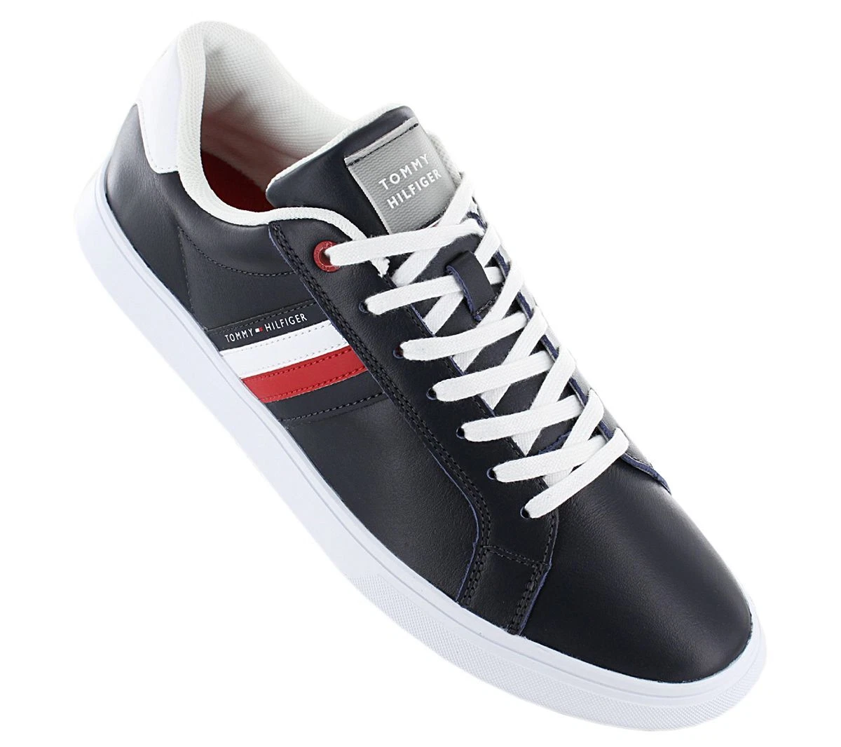 Tommy hilfiger essential leather sneakers cheap