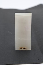 3.5" triangular piece, white onyx for jewellery making crafts - repair or spares
