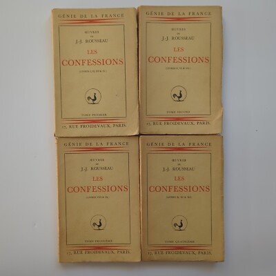 Les Confessions I II III IV Buch Genie De La France J. J. Rousseau | Akzeptabel