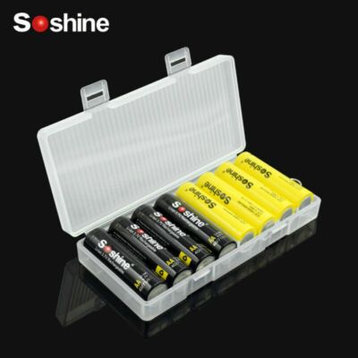 Box Plastic Hard Storage Protect Case Holder Soshine Battery Cover  18650/AA/AAA