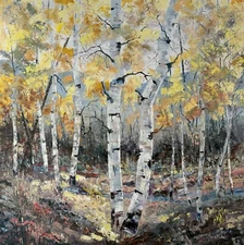 Original oil paintings on canvas  Rocky Mountain Aspen Fall