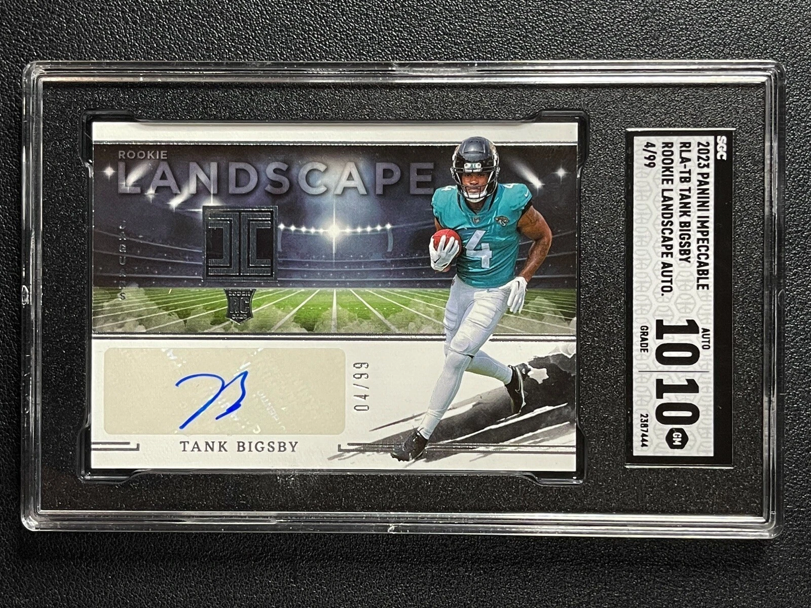 Tank Bigsby Panini Impeccable Rookie Landscape Autographs #RLATB Silver