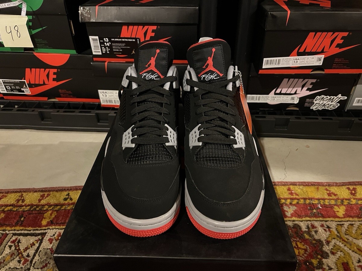 Nike Air Jordan 4 Retro Bred Release 2019 Size 13 OG all