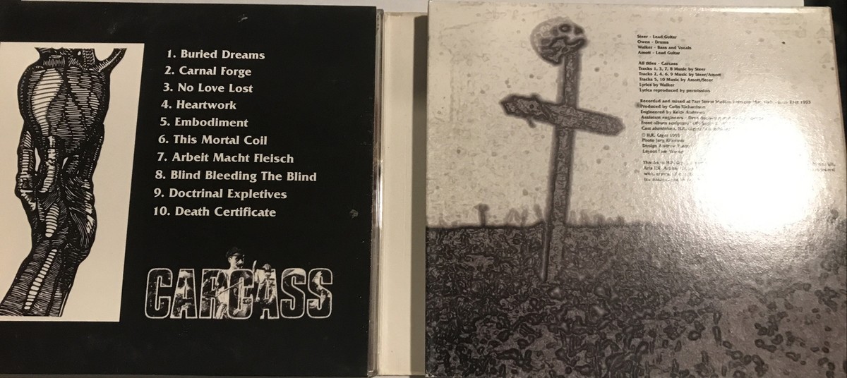 Carcass - Heartwork CD/DVD 2008 Earache – MOSH 9702 [3 Disc Deluxe