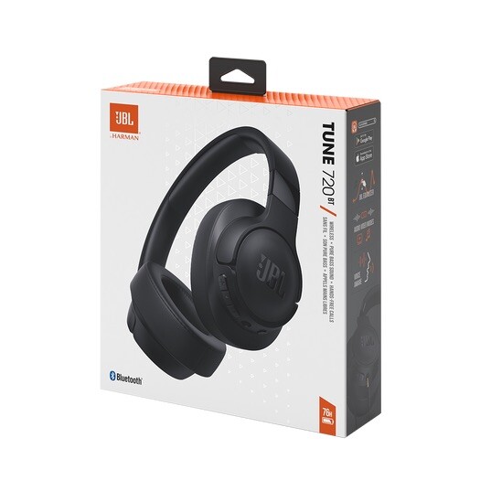JBL Tune 720BT Over-Ear Wireless Bluetooth Headphones (Black