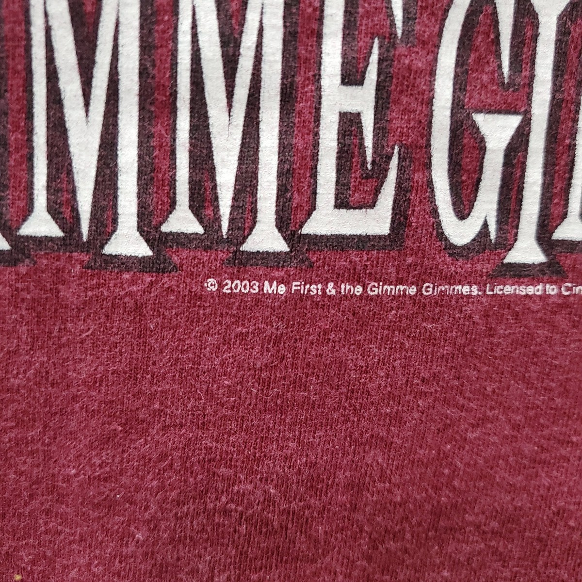 VINTAGE Me First And The Gimme Gimmes Men T-Shirt XL Red Our