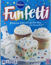 Pillsbury Premium CAKE & CUPCAKE With Candy Bits Baking Mix 15.25 oz Box