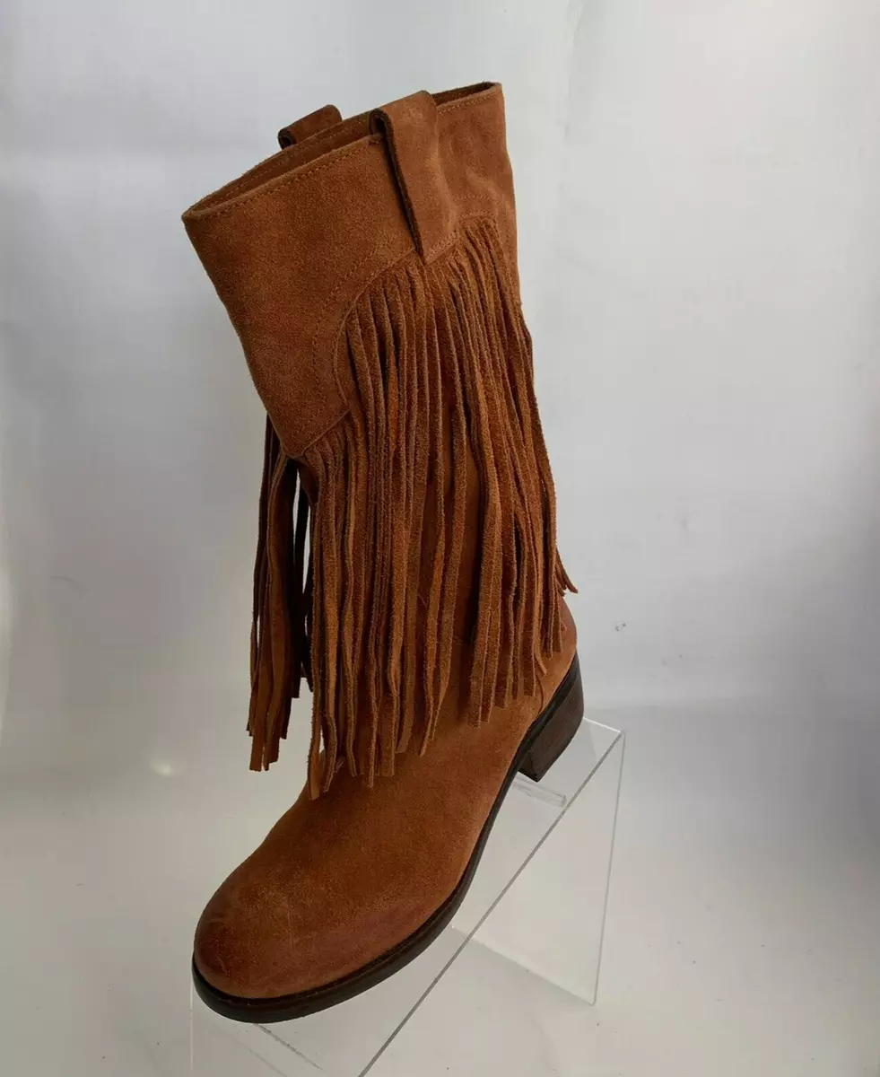 Lucky brand booties with fringe hot sale