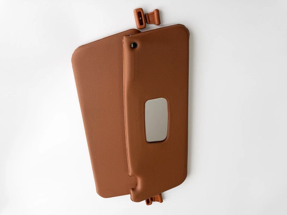 Sun Vısor for Mercedes Benz R107 TOBACCO with Clips set 450SL, 380SL, 560SL, Foto 4 de 4