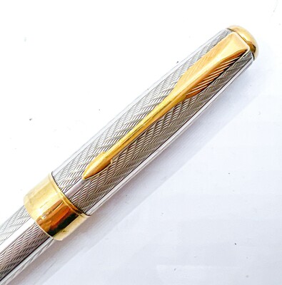 Parker Sonnet Fougere sterling silver 925 Fountain Pen 18k 750 F