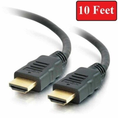 10FT HDMI/HDMI CABLE MONITOR BLURAY PS HDTV XBOX LCD HD TV 1080P LAPTOP 