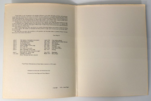 Finlay's Illustrations for Weird Tales Complete Portfolio Limited 1,250 (1976) - Picture 2 of 12