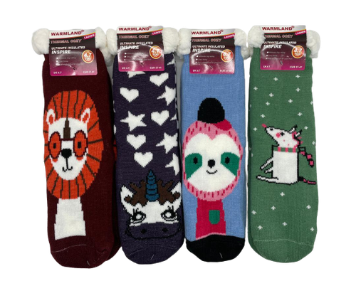 3 PARES DE CALCETINES TÉRMICOS DE MUJER 4-7 INVIERNO CÁLIDO GRUESO 4,7 TOG FORRO SHERPA - Imagen 6 de 12