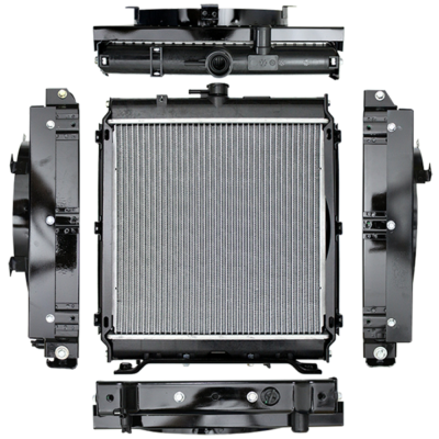 Kubota Power Unit Radiator - 14 3/4 x 14 1/2 x 15/16 (PTR With Fan  