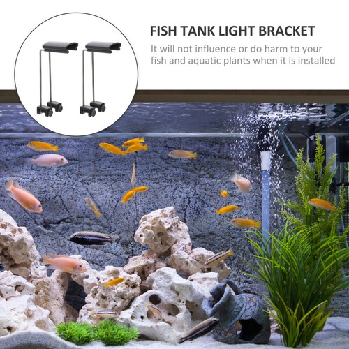2 Pieces Aquatic Lamp Bracket Fish Tank Light Holder Brackets Fishtank - Picture 8 of 12