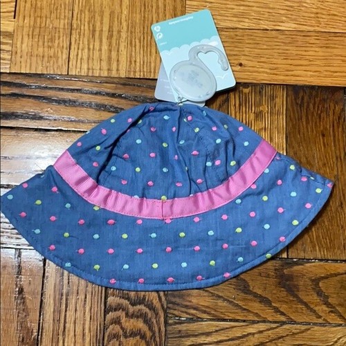 Disney Stitch Swim Sun Hat For Baby Size 0-6 Months UPF 50+ Chin Strap NWT - Picture 4 of 9