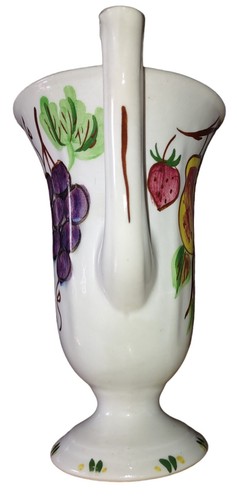 Blue Ridge Southern Potteries Chocolate Pot w/Lid Fruit Pattern VTG Pristine - Picture 5 of 10