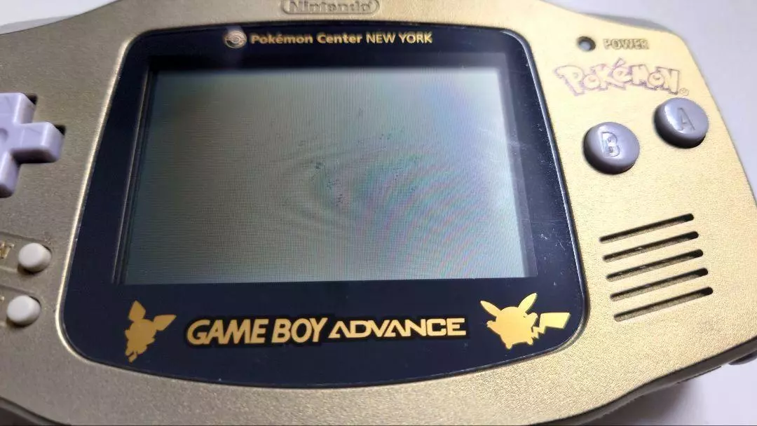 Pokemon Center NEW YORK Limited PIKACHU Gold GAMEBOY ADVANCE CONSOLE G –  Hakushin Retro Game shop