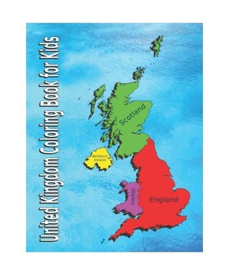 Colouring Book Maps Kids book UK:: Geography Books for Teenagers UK Color and Le