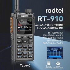 Radtel RT-910 CB TRANSMIT VERSION Air Band VHF UHF AM FM CB.2 ANTENNAS Scanner