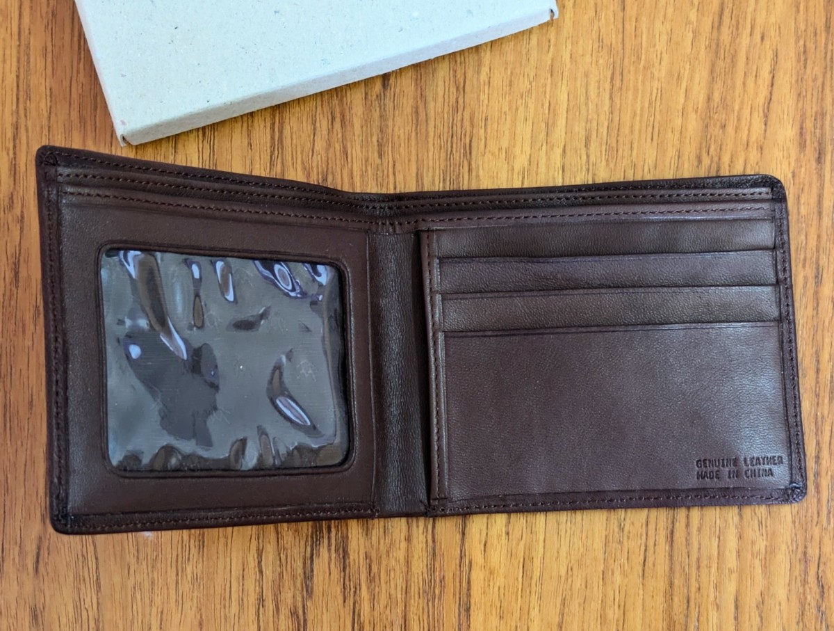 トラッカーウォレット　289 marlboro Vintage Marlboro Country Store Men's Brown Leather Wallet - Bi