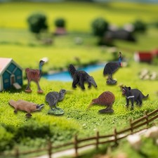 7x Animals Figures Models Jungle Playset Toys for Boys Girls