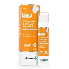 The Derma Co 1 Hyaluronic Sunscreen Aqua Gel SPF 50 PA 50g Free Shipping