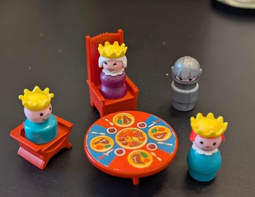 Vintage Fisher-Price Little People Castle Lot Accessories NICE 993