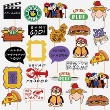20Pcs Friends Photo Booth Props Friends Themed Party Decorations Friends TV Show