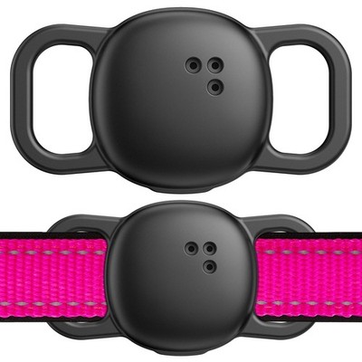 DDJ for Tile Life360 Sticker (2024) Tracker Cat Collar Case, 2-Pack Black 