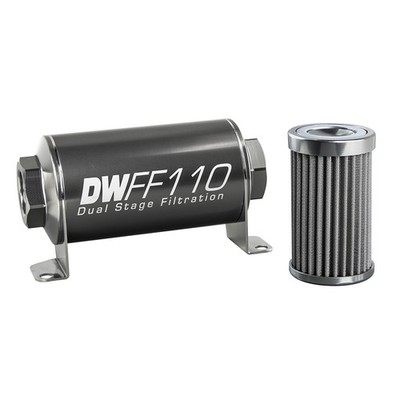 DeatschWerks for Stainless Steel 10AN 100 Micron Universal Inline Fuel Filter