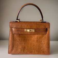 Authentic BALLY Hand bag Brown Leather From Japan 01221