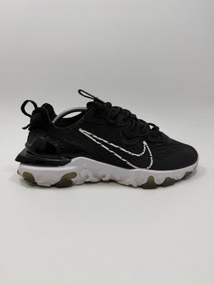 Nike React Vision Men's Size 9 Running Shoes Black White Sneakers CD4373-006