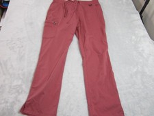 Healing Hands Scrub Pants Womens Large Red Purple Label Tamara Cargo Pockets