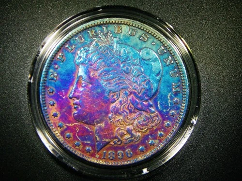 EF 1896 MORGAN SILVER DOLLAR BEAUTIFULLY TONED COLLECTOR QUALITY COIN M-1230