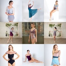 New Dellalo Milano DM Ballet Leotard Flora Tersicore Diana Afrodite Sz S M XL
