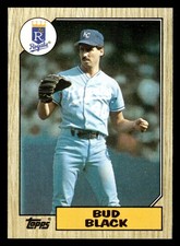 1987 Topps #669 Bud Black Card Kansas City Royals