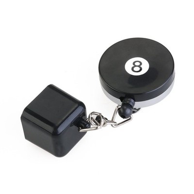 New Delta Billiards Retractable Billiards Chalk Holder (8-Ball Theme)