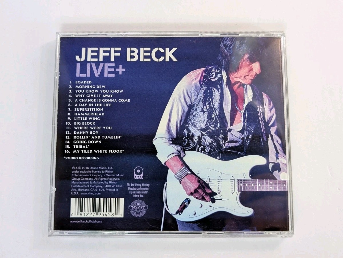 Jeff Beck Live + CD 2015 Deuce Music ATCO Records Made In USA