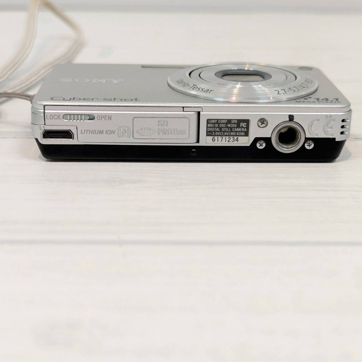 SONY Cyber-shot DSC-W350 Silver 14.1MP Compact Camera 4x Zoom 2010