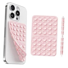 Klearlook Silicone Double-Sided Suction Cup Phone Case Detachable Light Pink