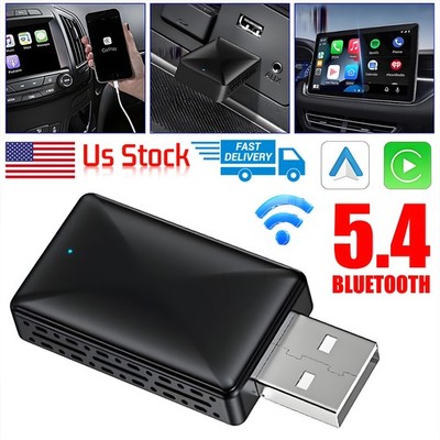 Wireless CarPlay Adapter for Apple iPhone & Android Auto USB Adapter Plug &Play