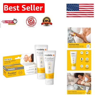 Medical-Grade Purelan Lanolin Nipple Cream (2 Pack) - Safe & Effective for Moms