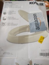 KOHLER Hyten Elevated Quiet-Close 3" Elongated Toilet Seat Buisct 25875-96 READ