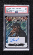2023 Leaf Metal Pop Century Pro Set Raps Silver Mojo 3/7 Offset PSA 7 Auto 6ke