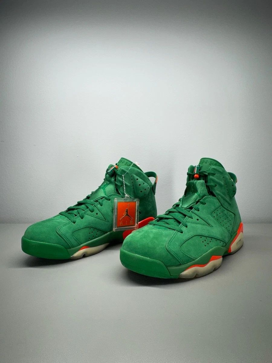 Jordan 6 Retro Green Suede Gatorade | eBay