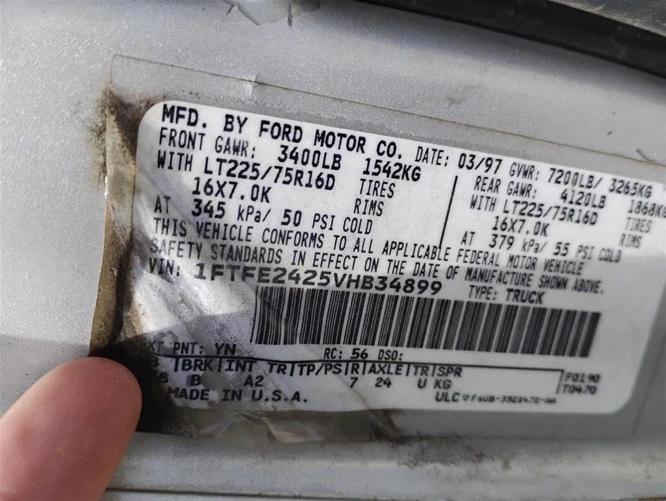 Blower Motor Front Thru 6/97 Fits 97 FORD E150 VAN 30381775 - Image 4 of 4